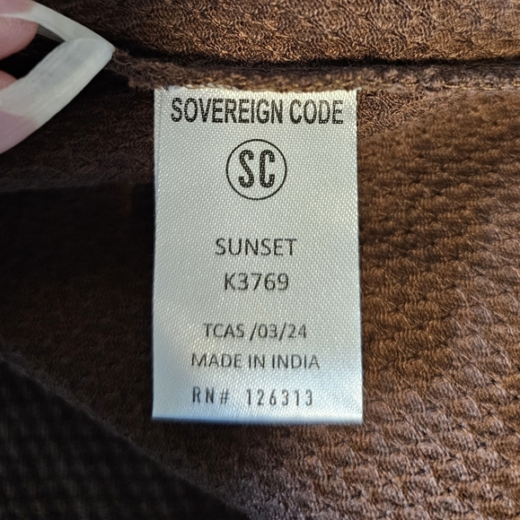 Sovereign Code Kids Sunset Popcorn Textured T-Shirt, Brown, Size MED 10/12 - Picture 6 of 7